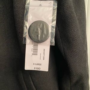 Liz Claiborne wool coat, size XL, black. Never worn, still has tags on it.